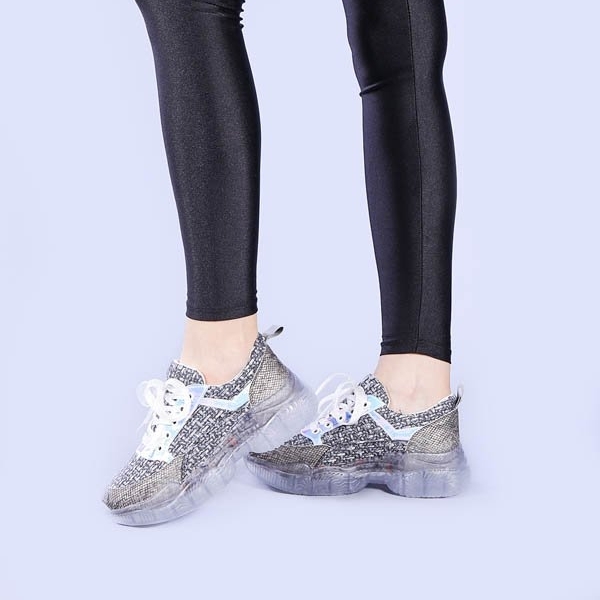 Γυναικεία αθλητικά παπούτσια Xiang γκρί, 5 - Kalapod.gr